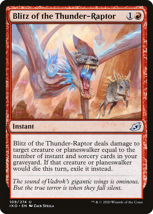 Blitz of the Thunder-Raptor (IKO-109) - uncommon