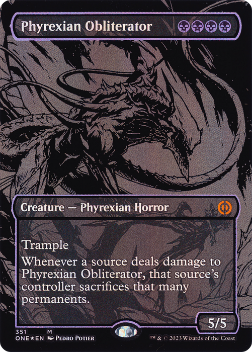 Phyrexian Obliterator (ONE-351) - mythic (Borderless) - Foil