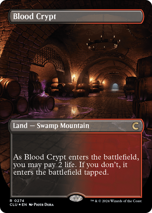 Blood Crypt (CLU-274) - rare (Borderless) - Foil