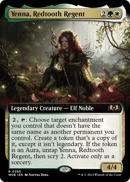 Yenna, Redtooth Regent (WOE-365) - rare: (Extended Art) - Foil