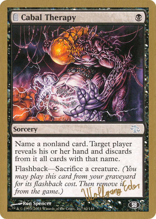 Cabal Therapy (WCD-WE62SB) - uncommon: (tombstone)