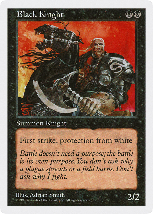 Black Knight (5ED-143) - uncommon