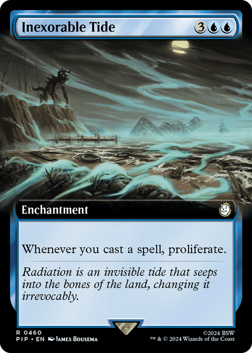 Inexorable Tide (PIP-460) - rare: (Extended Art) - Foil