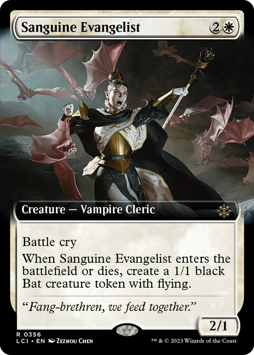 Sanguine Evangelist (LCI-356) - rare: (Extended Art)