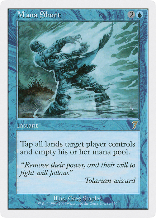Mana Short (7ED-086) - rare
