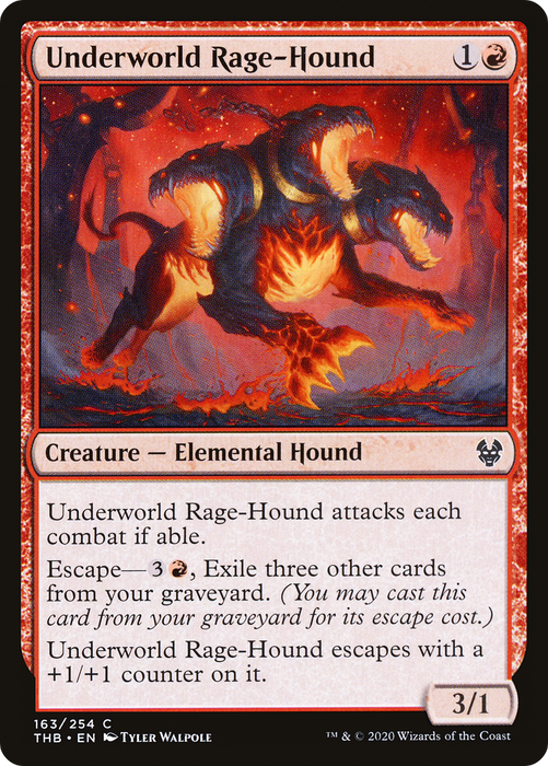 Underworld Rage-Hound (THB-163) - common - Foil