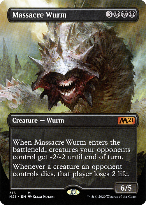 Massacre Wurm (M21-316) - mythic (Borderless)