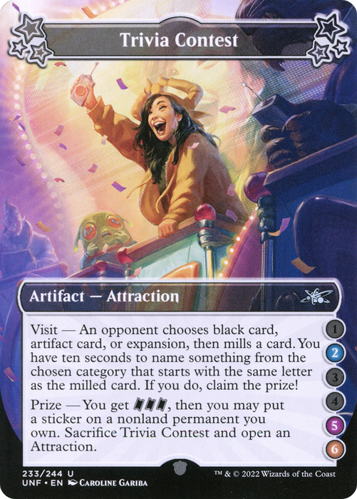 Trivia Contest (UNF-233C) - uncommon