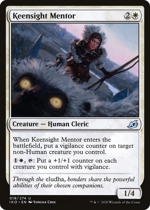 Keensight Mentor (IKO-018) - uncommon - Foil