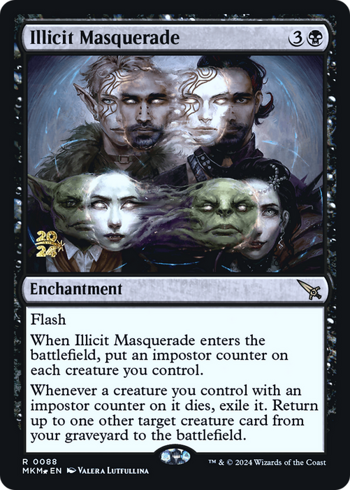 Illicit Masquerade (PRE-88S) - rare - Foil
