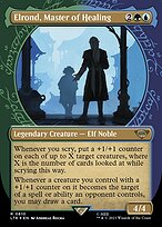 Elrond, Master of Healing (LTR-810) - rare: (Showcase) (Borderless) - Foil