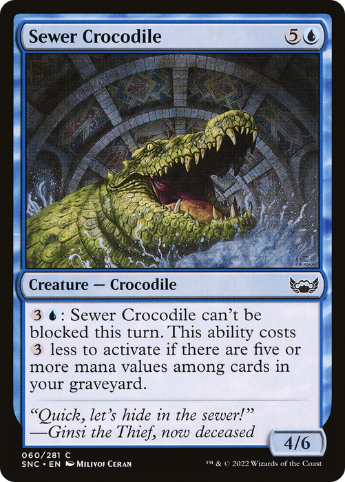 Sewer Crocodile (SNC-060) - common - Foil