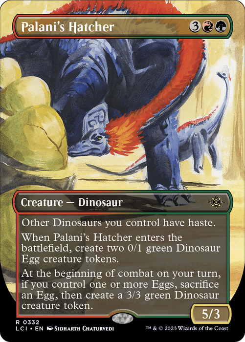 Palani's Hatcher (LCI-332) - rare (Borderless) - Foil