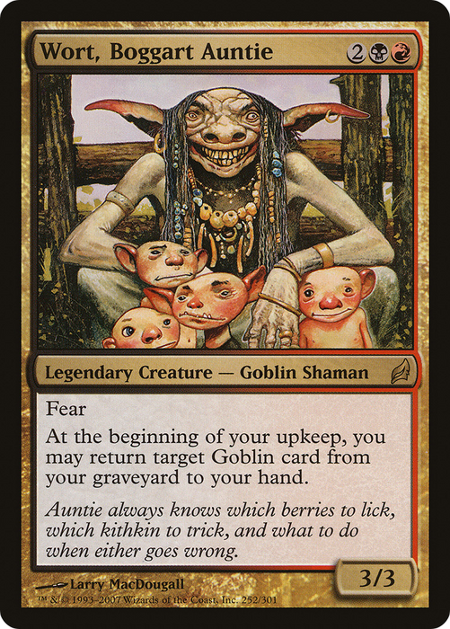 Wort, Boggart Auntie (LRW-252) - rare - Foil