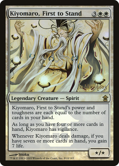 Kiyomaro, First to Stand (PRE-18★) - rare - Foil