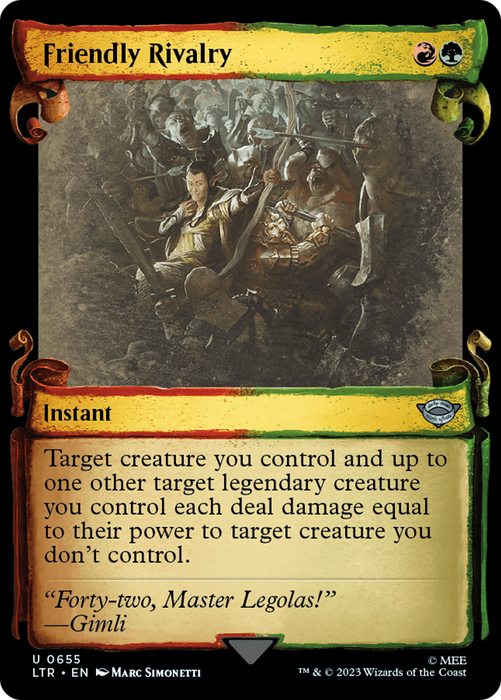 Friendly Rivalry (LTR-655) - uncommon: (Showcase) - Foil