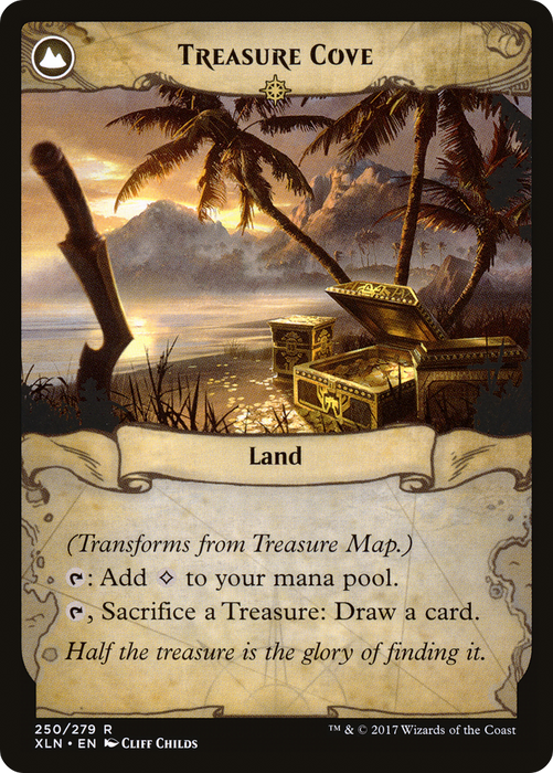 Treasure Map // Treasure Cove (LIST-XLN-250) - rare: (compasslanddfc)