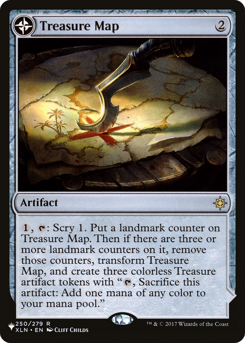 Treasure Map // Treasure Cove (LIST-XLN-250) - rare: (compasslanddfc)