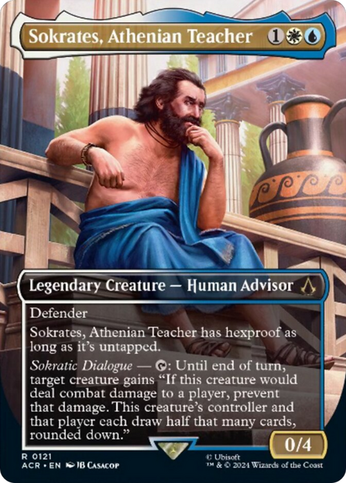 Sokrates, Athenian Teacher (ACR-121) - rare (Borderless) - Foil