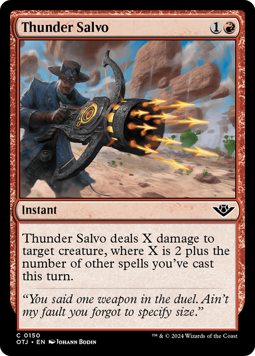 Thunder Salvo (OTJ-150) - common - Foil
