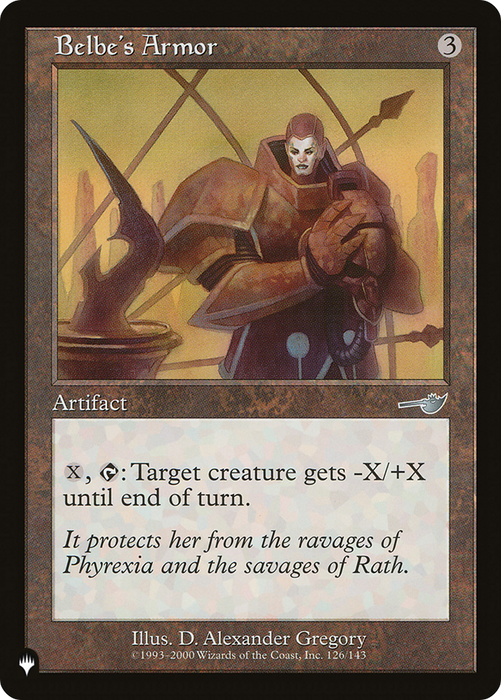 Belbe's Armor (LIST-NEM-126) - uncommon