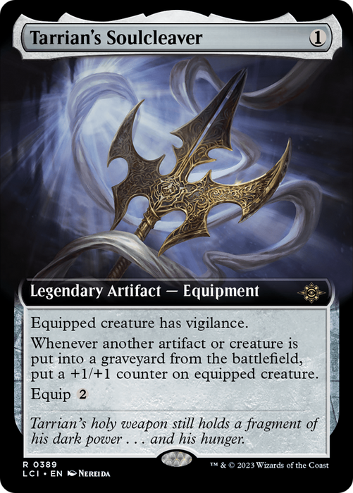 Tarrian's Soulcleaver (LCI-389) - rare: (Extended Art)