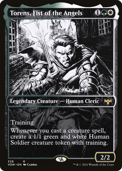 Torens, Fist of the Angels (VOW-328) - rare: (Showcase) - Foil
