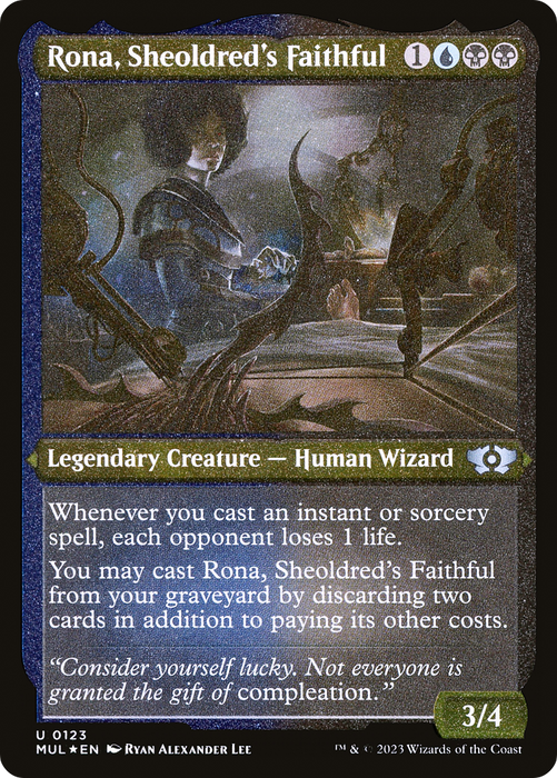Rona, Sheoldred's Faithful (MUL-123) - uncommon - Etched Foil
