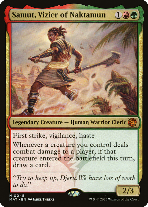 Samut, Vizier of Naktamun (MAT-045) - mythic - Foil
