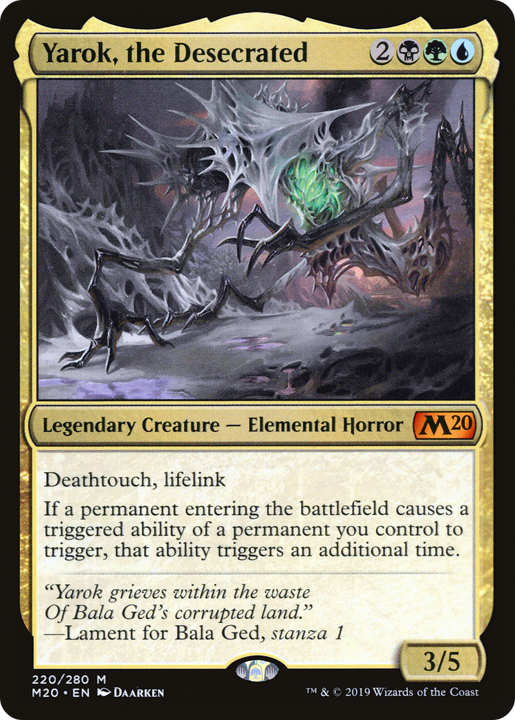 Yarok, the Desecrated (M20-220) - mythic