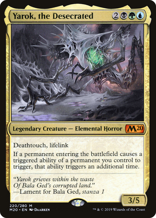 Yarok, the Desecrated (M20-220) - mythic