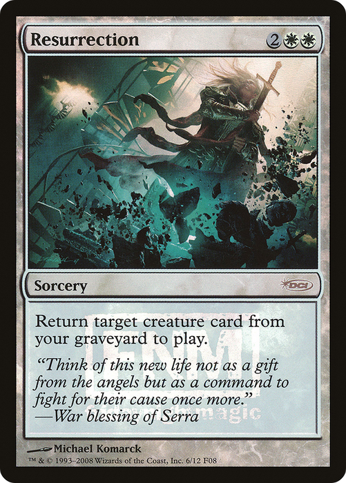 Resurrection (FNM-006) - rare - Foil