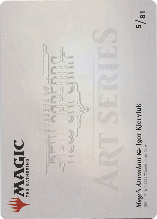 Mage's Attendant // Mage's Attendant (ASNC-005) - common (Borderless) - Foil