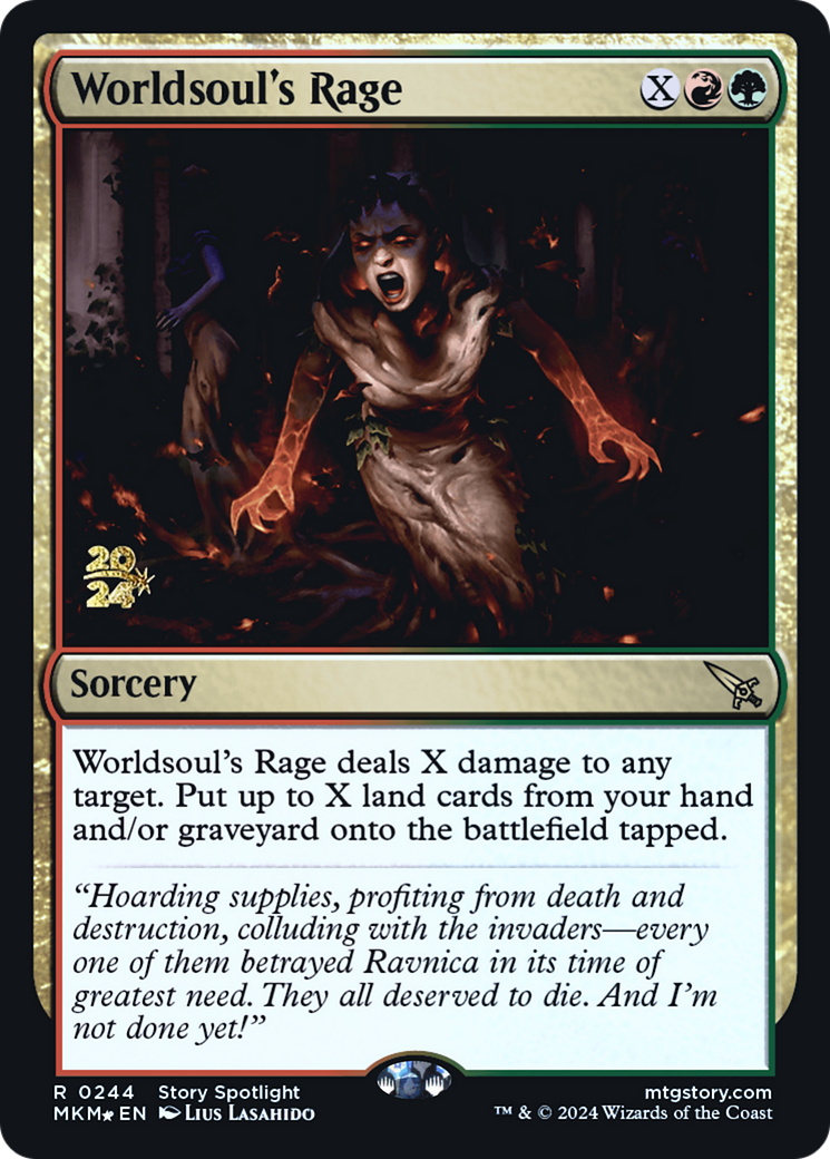 Worldsoul's Rage (PRE-244S) - rare - Foil