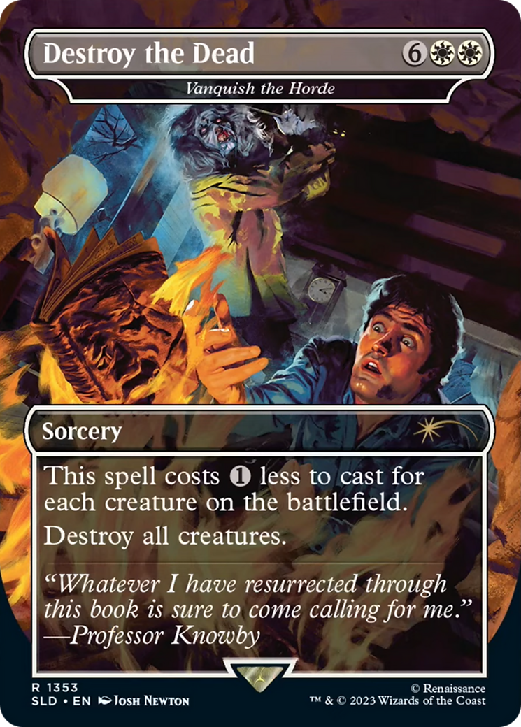 Vanquish the Horde (SLD-1353) - rare / Destroy the Dead (Borderless)