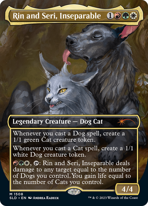 Rin and Seri, Inseparable // Rin and Seri, Inseparable (SLD-1508) - mythic (Borderless) - Foil