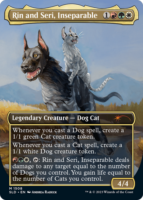 Rin and Seri, Inseparable // Rin and Seri, Inseparable (SLD-1508) - mythic (Borderless) - Foil