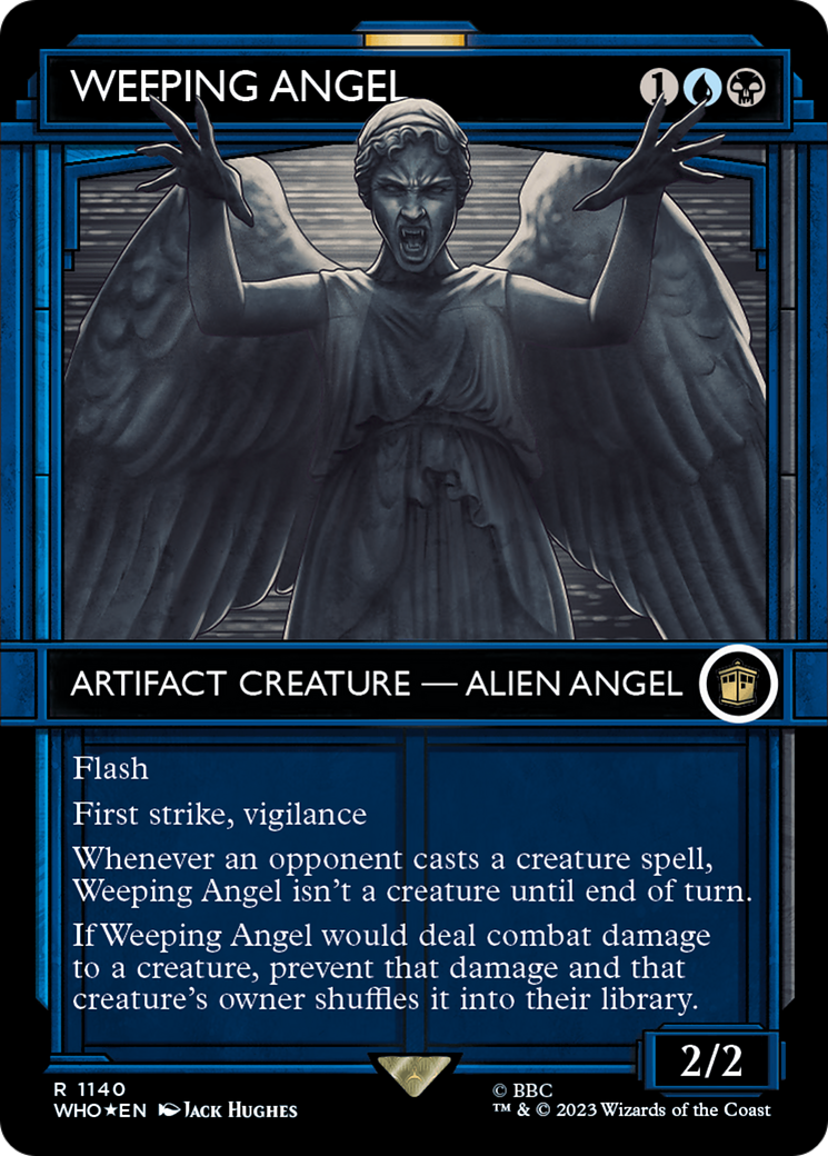 Weeping Angel (WHO-1140) - rare: (Showcase) (Borderless) - Foil