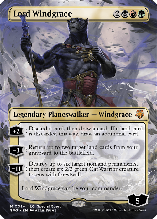 Lord Windgrace (SPG-014) - mythic (Borderless) - Foil