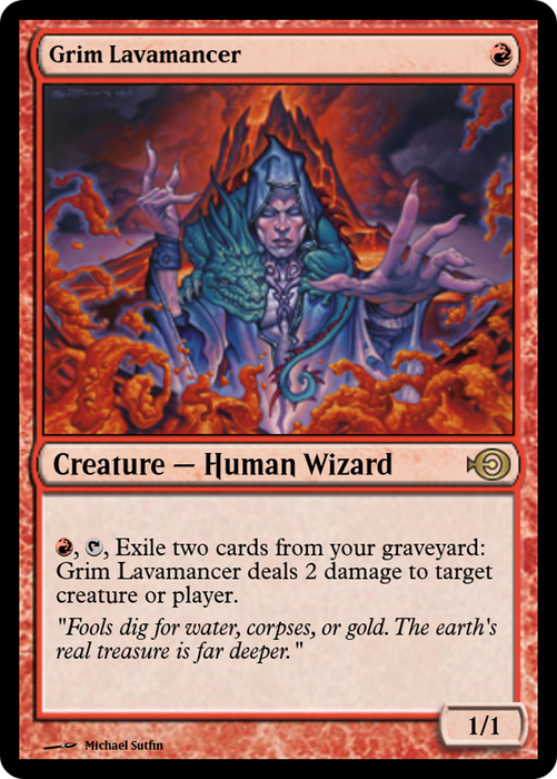 Grim Lavamancer (PRM-31489) - rare - Foil