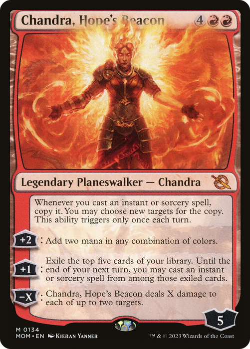 Chandra, Hope's Beacon (MOM-134) - mythic - Foil