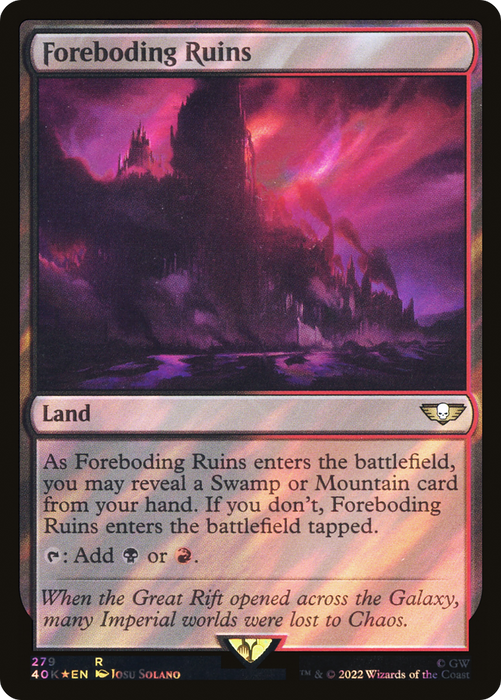 Foreboding Ruins (40K-279★) - rare - Foil