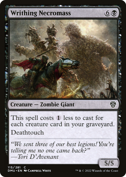 Writhing Necromass (DMU-115) - common - Foil