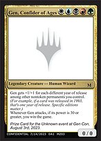 Gen, Confider of Ages (UNK-MZ03) - mythic