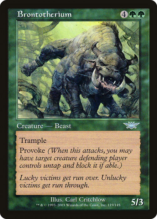 Brontotherium (LGN-119) - uncommon