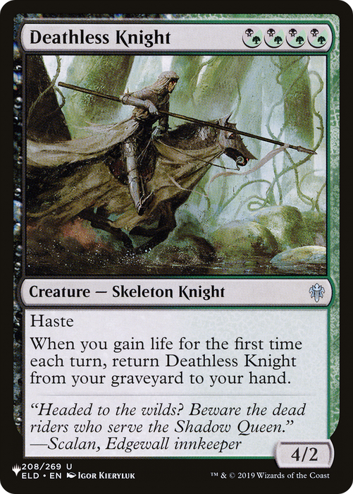 Deathless Knight (LIST-ELD-208) - uncommon