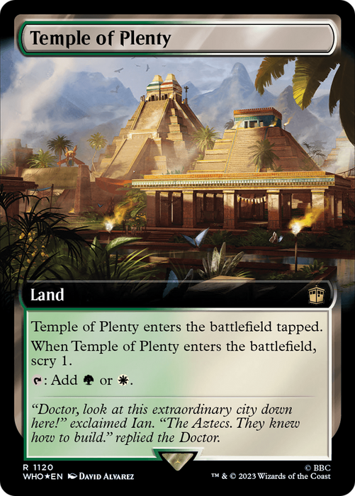 Temple of Plenty (WHO-1120) - rare: (Extended Art) - Foil