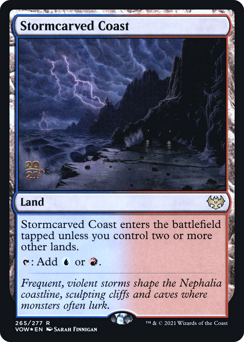 Stormcarved Coast (PRE-265S) - rare - Foil