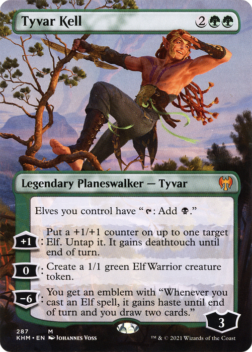 Tyvar Kell (KHM-287) - mythic (Borderless) - Foil