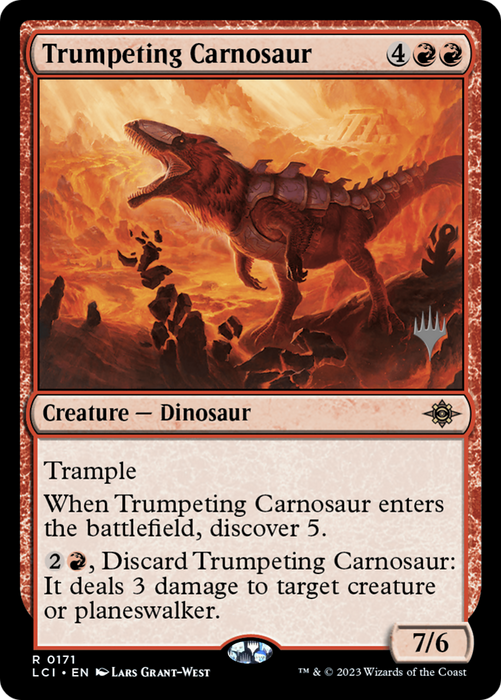 Trumpeting Carnosaur (PPLCI-171P) - rare - Foil